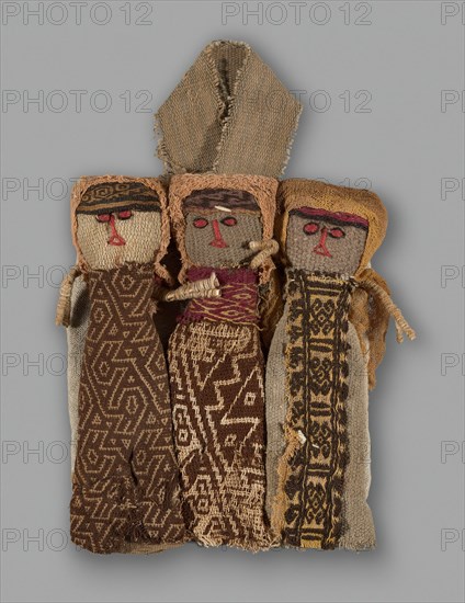 Dolls, Peru, 1950/84, with textile fragments from A.D. 1000/1476.