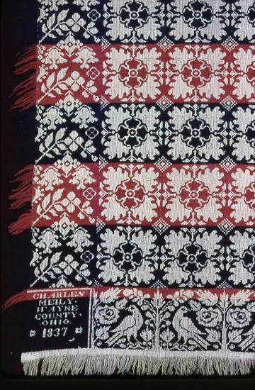 Coverlet, Ohio, 1837.