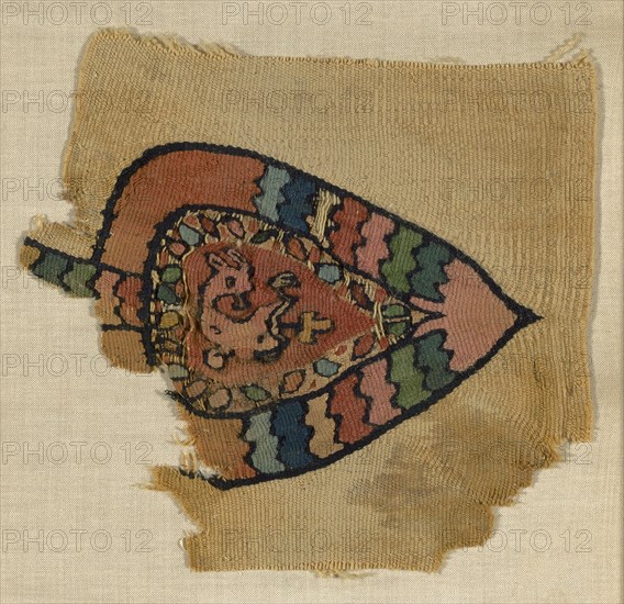 Fragment, Egypt, Roman period (30 B.C.- 641 A.D.)/Arab period (641-969), 7th century.