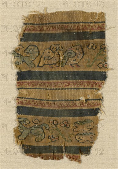 Fragment (Border), Egypt, Roman period (30 B.C.- 641 A.D.), 1st/5th century.