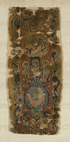 Fragment (Border), Egypt, Roman period (30 B.C.- 641 A.D.)/ Arab period (641-969), 7th/8th century.