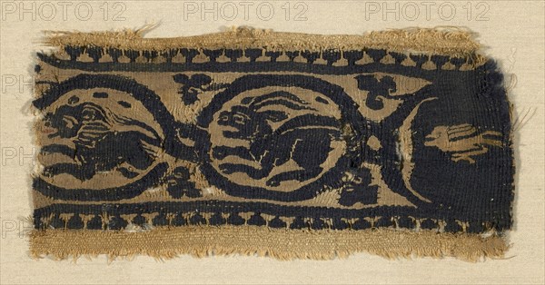 Border, Egypt, Greco-Roman period (30 B.C.- 641 A.D.), 5th century.