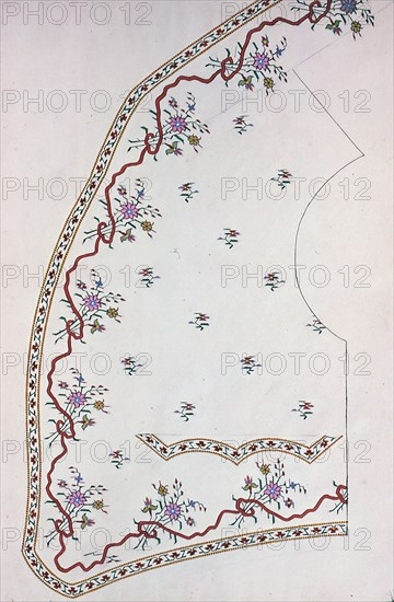 Waistcoat Design, England, 1830s/40s.