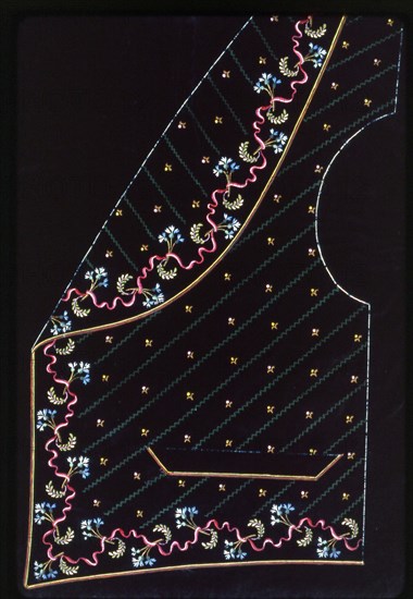 Waistcoat Design, England, 1830s/40s.