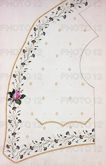 Waistcoat Design, England, 1830s/40s.