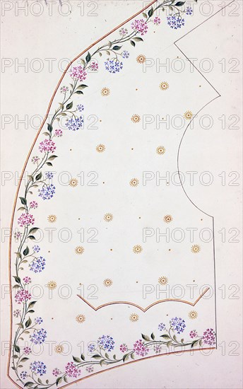 Waistcoat Design, England, 1830s/40s.