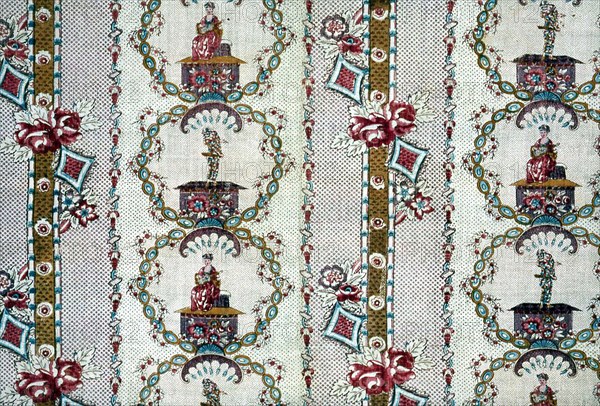 Domino (Furnishing Fabric), France, 1780/1800.