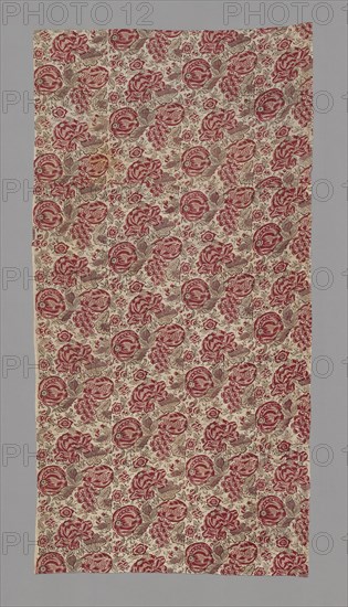Cape Provencale (Dress or Furnishing Fabric), France, 1725/75. Floral print with pomegranates.