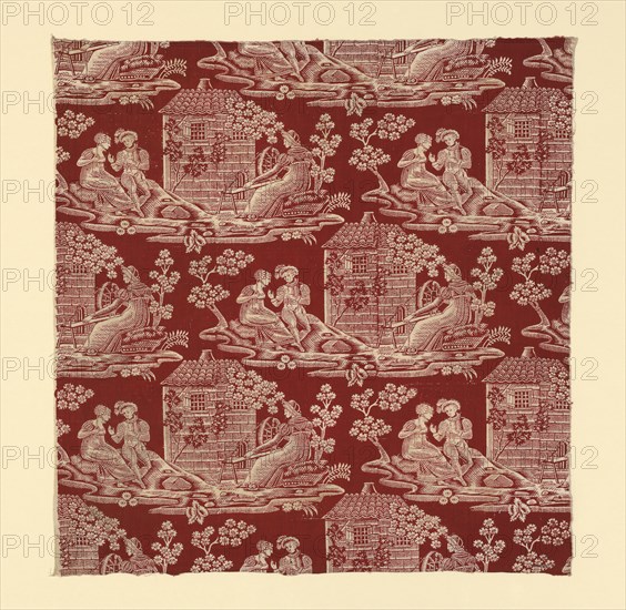 La Trève de Dieu (God's Truce) (Furnishing Fabric), France, c. 1820.