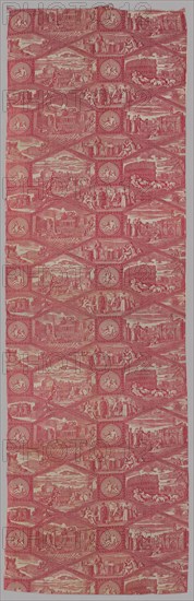 'Scenes of Rome' Furnishing Fabric, France, c. 1815.