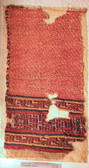 Fragment (Shawl), Peru, A.D. 1000/1532. Ica, Nazca Valley, Estaqueria.