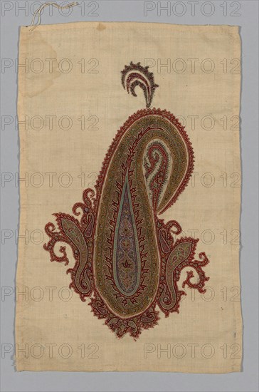 Fragment (From a Shawl), India, c. 1835.
