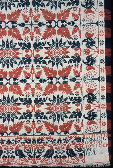 Coverlet, Ohio, 1857.