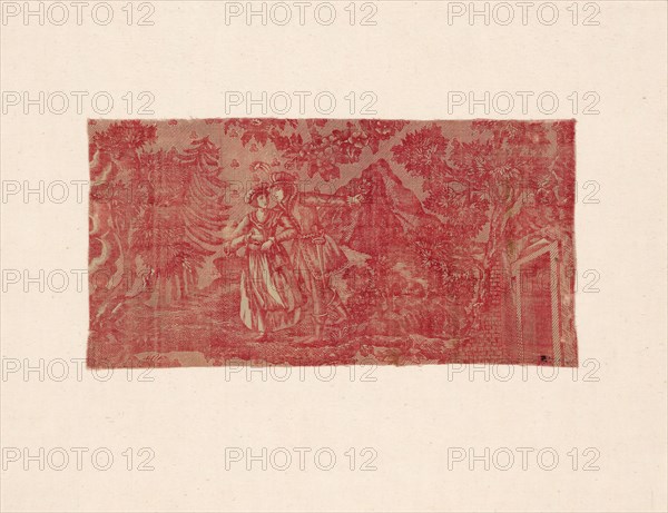 La Trève de Dieu (God's Truce) (Furnishing Fabric), France, c. 1820.