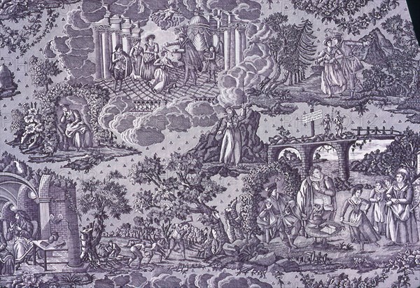 La Trève de Dieu (God's Truce) (Furnishing Fabric), France, c. 1820.