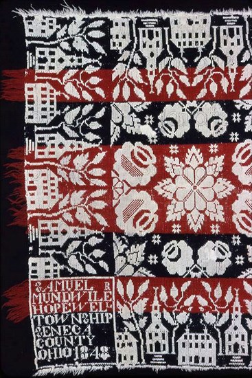 Coverlet, Ohio, 1848.