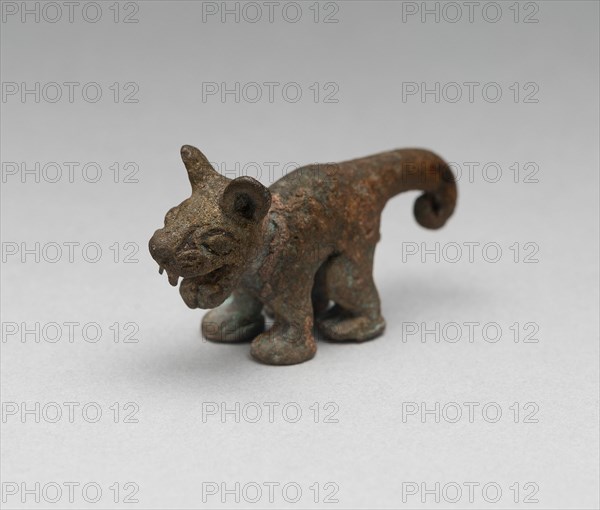 Figure of a Feline, Possibly a Finial for a Pin, A.D. 1100/1470.