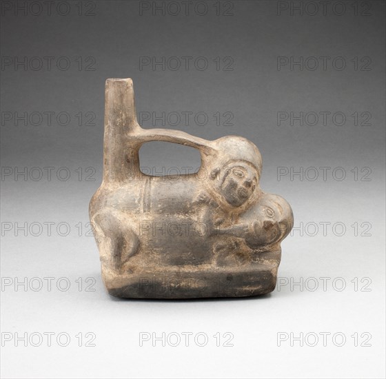 Stirrup Spout Vessel Depicing Erotic Scene, A.D. 1100/1470.