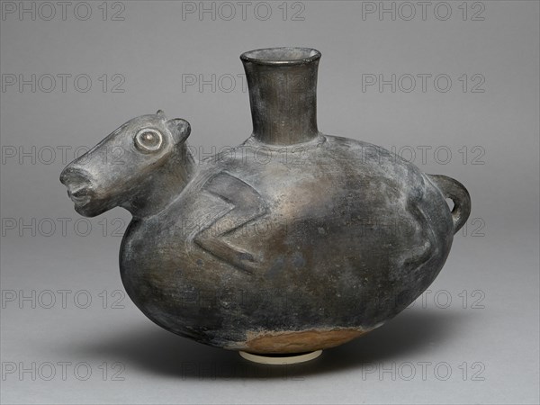 Blackware Vessel in the Form of a Llama, A.D. 1200/1450.