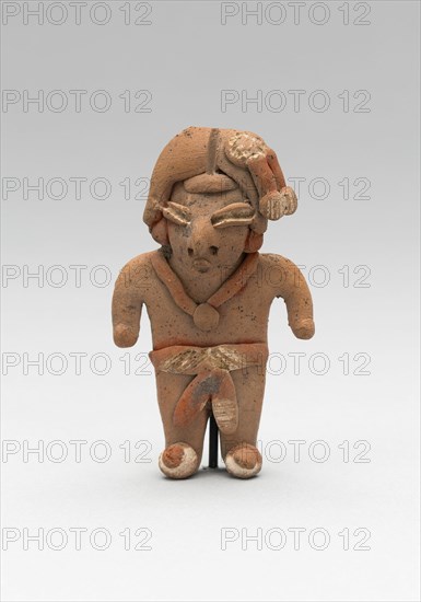 Standing Male Figurine Wearing a Necklace and Breechcloth, 500/300 B.C.