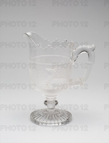 Westward Ho!/Pioneer pattern cream pitcher, c. 1876.