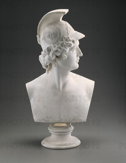 Abdiel, 1838/43. Marble bust of Abdiel, an angel from John Milton's epic poem "Paradise Lost".