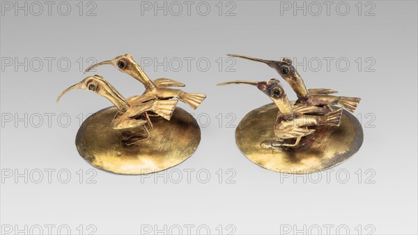 Ear Ornaments with Ibis, A.D. 1200/1450.