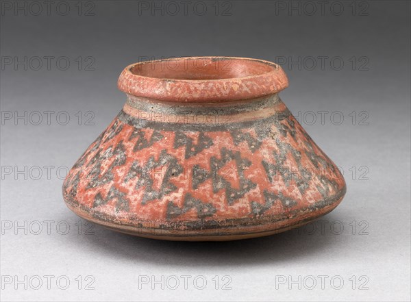Miniature Jar with Textile Pattern or Abstract Fish Motifs, A.D. 1450/1532.
