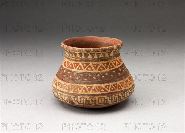 Miniature Jar with Rows of Geometric Motifs, A.D. 1450/1532.