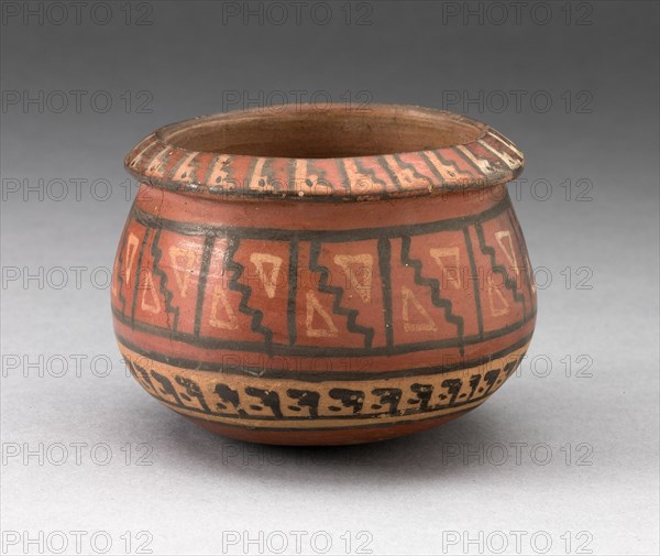 Miniature Bowl with Geometric Textile-Like Pattern, A.D. 1450/1532.