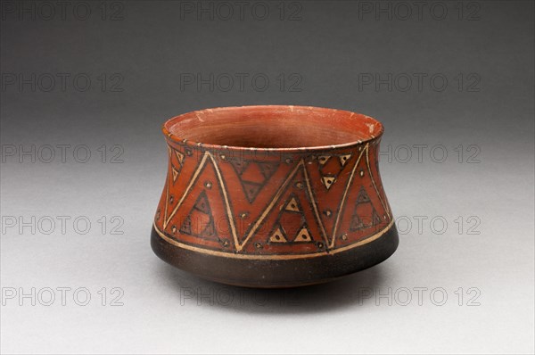 MIiniature Bowl with Geometric Textile-like Pattern, A.D. 1450/1532.