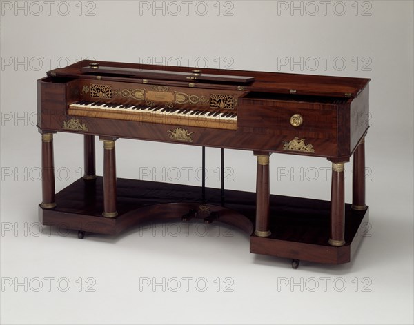 Pianoforte, 1818. Ormolu and brass decoration.