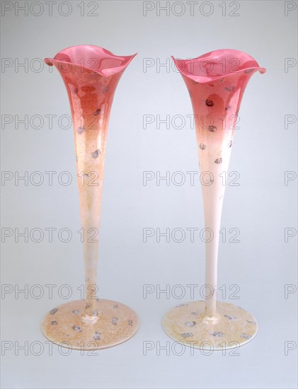 Pair of Agata Vases, c. 1887.