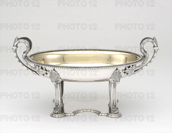 Compote, 1866. Dish for serving dessert.