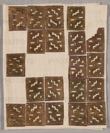 Rectangular Costume Ornaments with Geometric Motifs, A.D. 1000/1450.