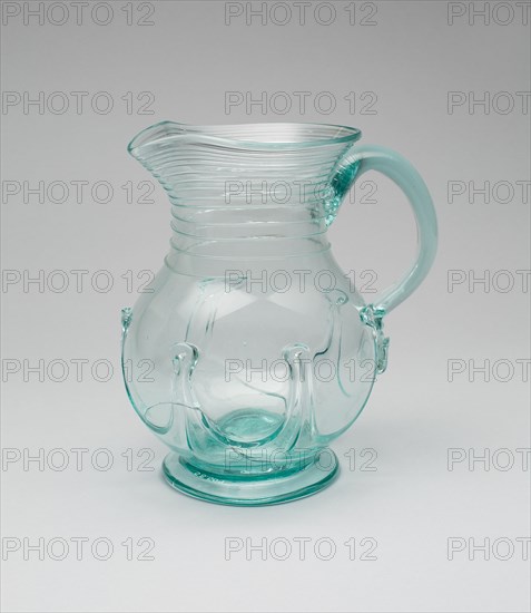 Water Pitcher, 1833/42. Possibly made by Redwood Glass Works.