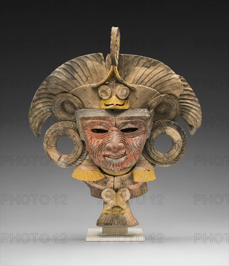Mask from an Incense Burner Portraying the Old Deity of Fire, A.D. 450/750.
