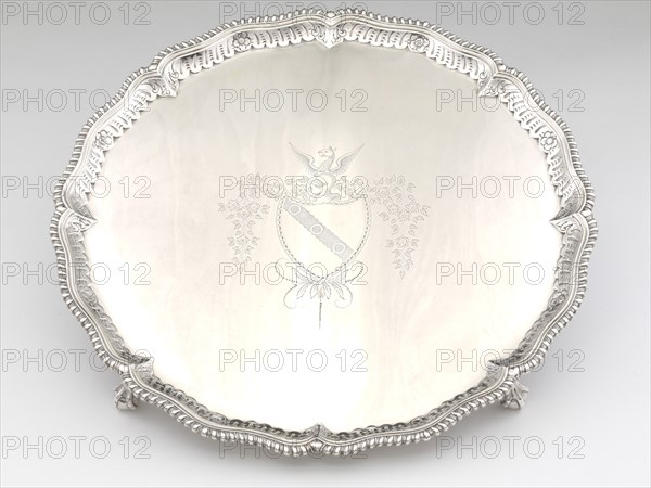 Salver, 1766/80. Commissioned by Matthew Clarkson.