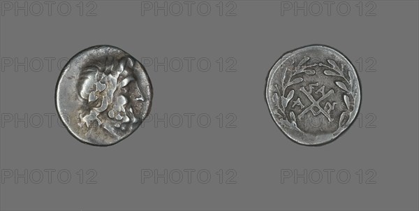 Hemidrachm (Coin) Depicting the God Zeus Amarios, 191-146 BCE.