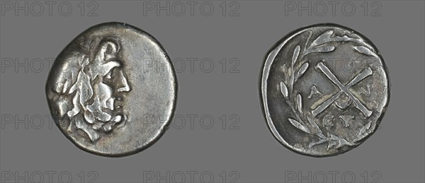 Hemidrachm (Coin) Depicting the God Zeus Amarios, 222-146 BCE.