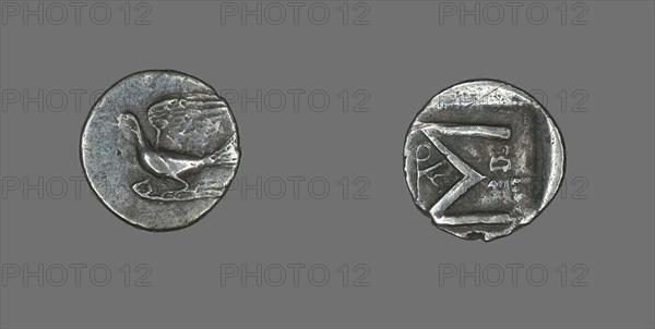 Hemidrachm (Coin) Depicting a Dove, 251-146 BCE.