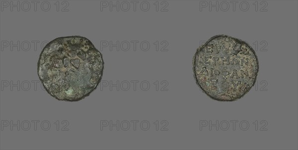 Coin Depicting the God Dionysos, 300-200 BCE.