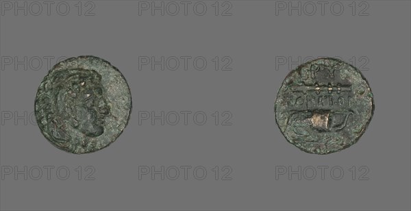 Coin Depicting the Hero Herakles, 387-300 BCE.