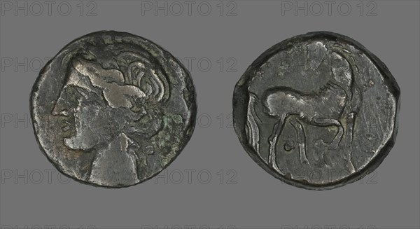 Coin Depicting the Goddess Persephone (?), about 241-146 BCE.
