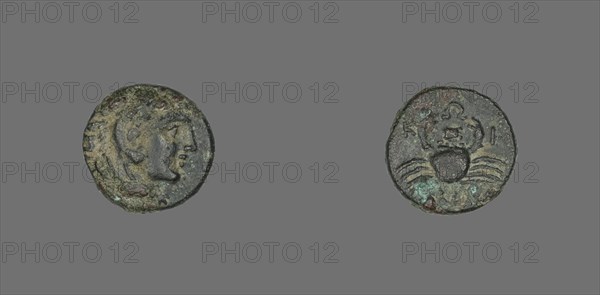 Coin Depicting the Hero Herakles, late 4th century BCE.
