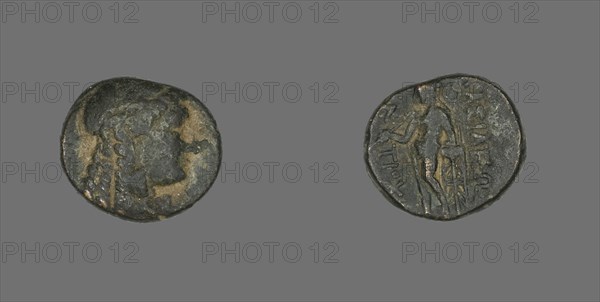 Coin Depicting the God Apollo, 222-187 BCE.