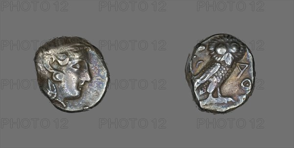 Tetradrachm (Coin) Depicting the Goddess Athena, 296-295 BCE.