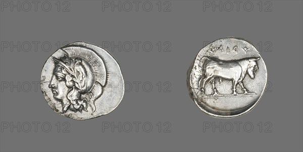 Didrachm (Coin) Depicting the Goddess Athena, 400-335 BCE.