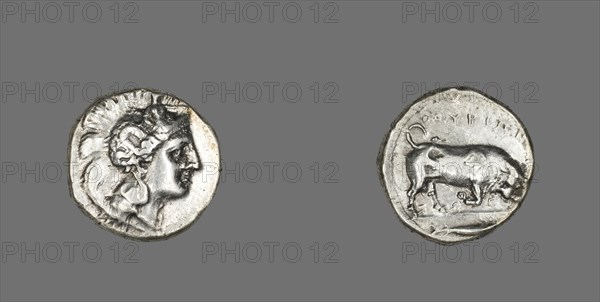 Stater (Coin) Depicting the Goddess Athena, 350-320 BCE.