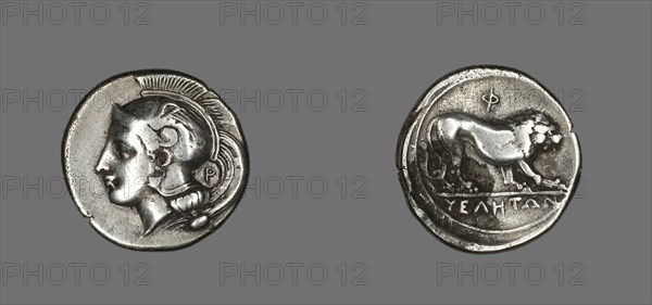 Stater (Coin) Depicting the Goddess Athena, 400-317 BCE.